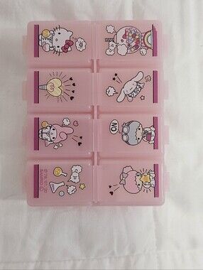 Sanrio official 8 storage pill case